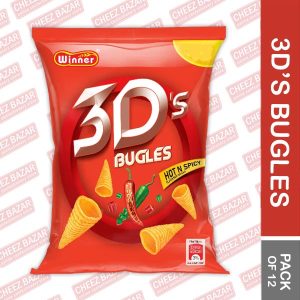Winner Foods 3D’s Bugles Hot N Spicy – Pack of 12