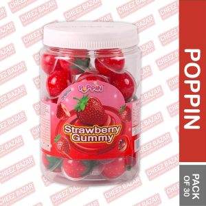 Poppin Strawberry Gummy Candy - Pack of 30